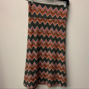 LuLaRoe Azure‎ geometric floral skirt